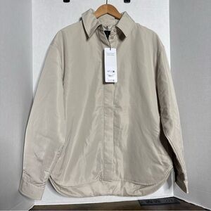 NEW ALO Socialite Shacket Bone Lightweight Unisex Oversized Jacket